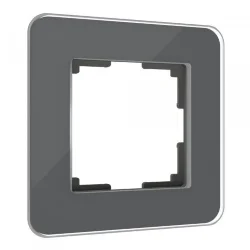 Рамка из стекла на 1 пост Elite графит W0012440