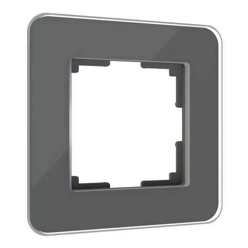 Рамка из стекла на 1 пост Elite графит W0012440 - фото 2