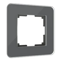 Рамка из стекла на 1 пост Elite графит W0012440