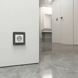 Рамка из стекла на 1 пост Elite графит W0012440