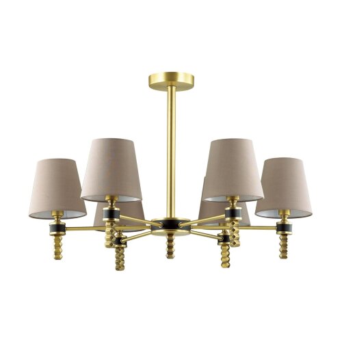 Люстра на штанге «LUMION» 4429/6C, дизайн: Неоклассика, серия: MONTANA (крепление на планке). Фото 1.