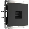 Розетка Ethernet RJ-45 (черный матовый) W1181008 - фото