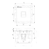 Розетка Ethernet RJ-45 (черный матовый) W1181008 - фото 5