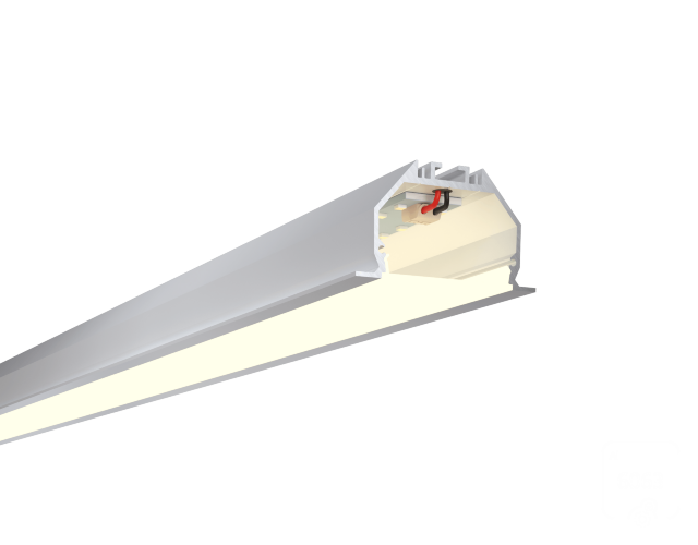 Линейный светильник LINE4932П (Anod/500mm/LT70 — 4K/17W) - фото 1