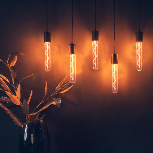 LED-L32A-4W-GOLDEN-E27 GLV21GO Лампа светодиодная Vintage, Форма цилиндр, янтарная колба - фото 3