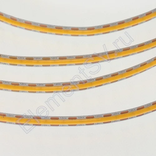 Светодиодная лента COB, 480 chip/m, warm white, 12V, IP20, A66 - фото 2.