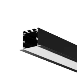 Алюминиевый профиль встраиваемый с накладным фланцем 50x35 (Черный, 2 м), ALM-5035T-B-2M 632012 (Черный)