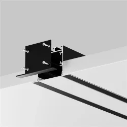 Алюминиевый профиль встраиваемый с накладным фланцем 50x35 (Черный, 2 м), ALM-5035T-B-2M 632012 (Черный)