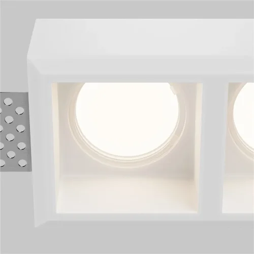 Встраиваемый светильник Гипс Модерн / Gyps Modern 2*GU10 10 Вт (Белый) DL131-GU10-02-W - фото 2