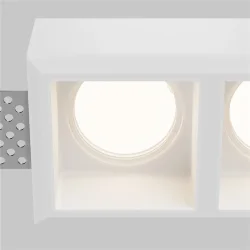 Встраиваемый светильник Гипс Модерн / Gyps Modern 2*GU10 10 Вт (Белый) DL131-GU10-02-W