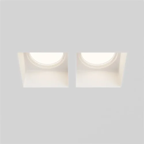 Встраиваемый светильник Гипс Модерн / Gyps Modern 2*GU10 10 Вт (Белый) DL131-GU10-02-W - фото 3