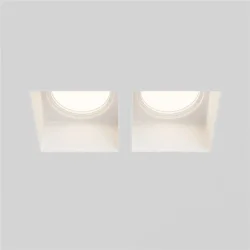 Встраиваемый светильник Гипс Модерн / Gyps Modern 2*GU10 10 Вт (Белый) DL131-GU10-02-W