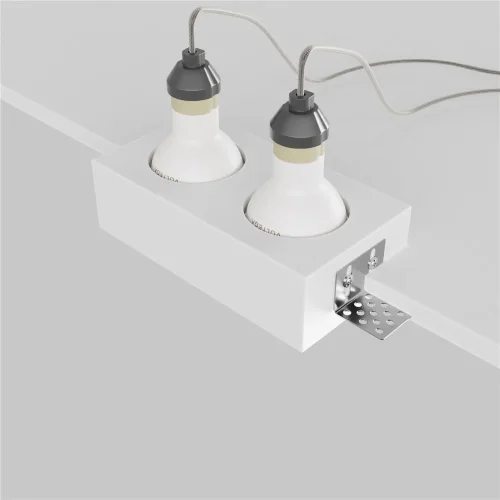 Встраиваемый светильник Гипс Модерн / Gyps Modern 2*GU10 10 Вт (Белый) DL131-GU10-02-W - фото 5