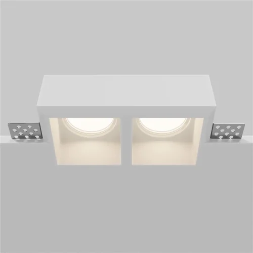 Встраиваемый светильник Гипс Модерн / Gyps Modern 2*GU10 10 Вт (Белый) DL131-GU10-02-W - фото 7