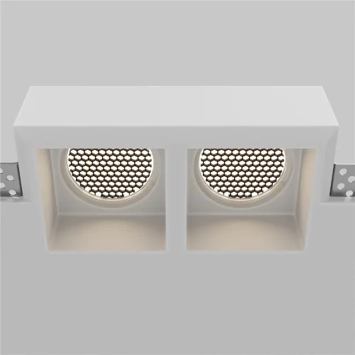 Встраиваемый светильник Гипс Модерн / Gyps Modern 2*GU10 10 Вт (Белый) DL131-GU10-02-W - фото 10