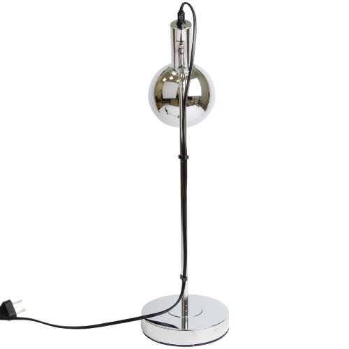 UML-B702 E14 SILVER Светильник настольный, 60W, Цоколь Е14, Механический выключатель, Серебристый - фото 4