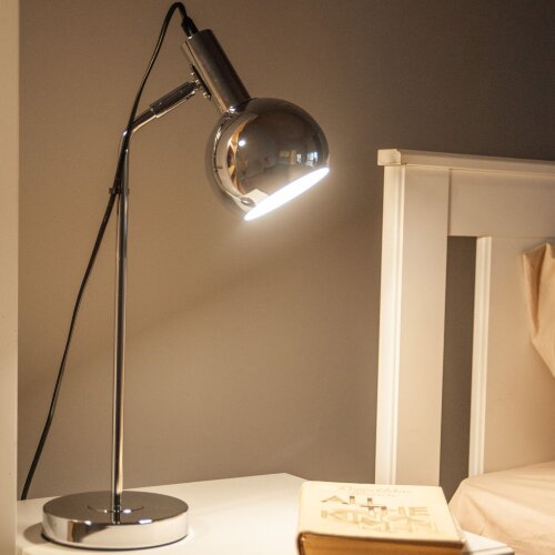 UML-B702 E14 SILVER Светильник настольный, 60W, Цоколь Е14, Механический выключатель, Серебристый - фото 13