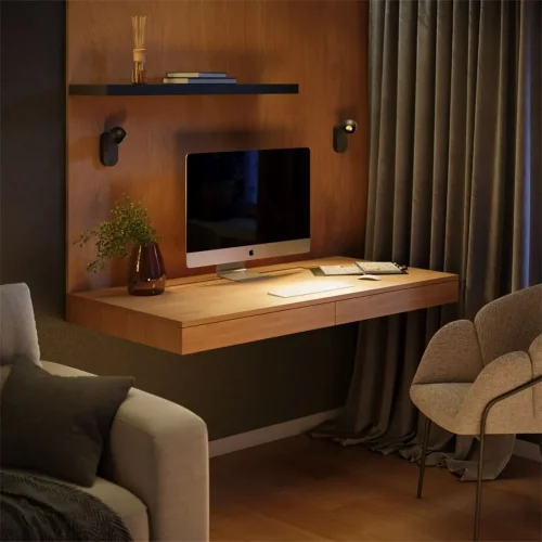 Настенный светильник (бра) Elfin 3000K 5Вт (Черный) - фото 3