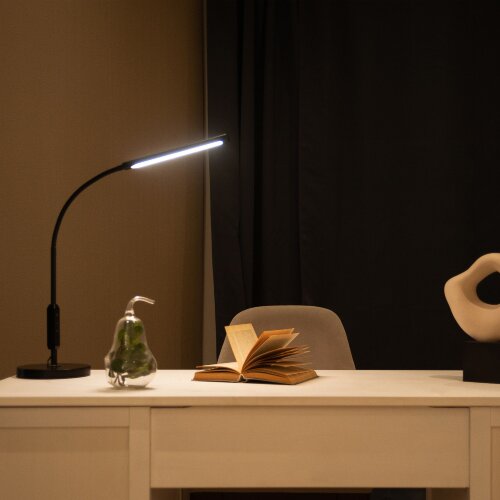 ULM-T619 10W-3000-6500K-DIM BLACK Торшер напольный светодиодный, 10W, с регулировкой наклона, Сенсорный выключатель, Диммер, Черный - фото 14