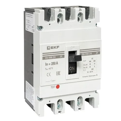 Выключатель автоматический 3п 250/250А 35кА ВА-99М PROxima EKF mccb99-250-250m - фото