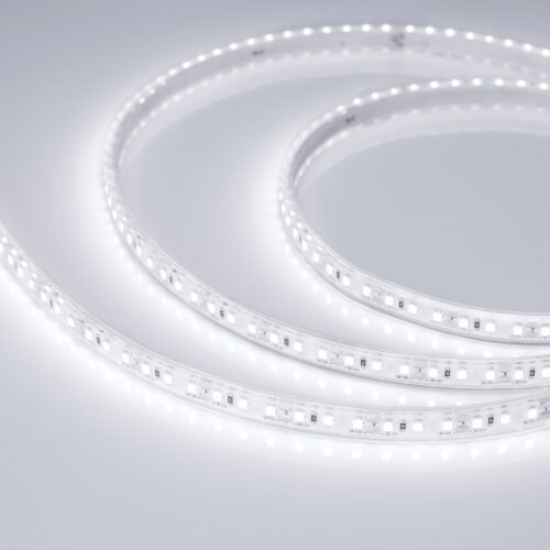 Светодиодная лента герметичная RTW-PU-A120-10.5mm 12V White6000 (16.8 W/m, IP68, Wire 2m, 5m) (Arlight) 029596(3) - фото