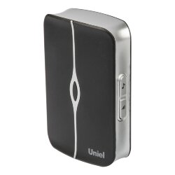 UDB-015W-R1T1-36S-100M-WH-BL Звонок беспроводной, 36 мелодий, Радиус действия 100м, Блистер, Белый с черным