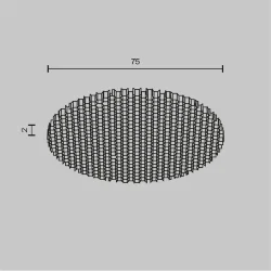 Светофильтр HoneyComb ⌀75мм для Focus Led 40Вт (Черный)