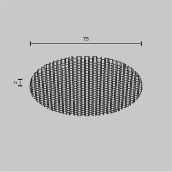 Светофильтр HoneyComb ⌀75мм для Focus Led 40Вт (Черный)