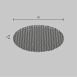 Светофильтр HoneyComb ⌀75мм для Фокус / Focus Led 40Вт (Черный) HoneyComb-D75