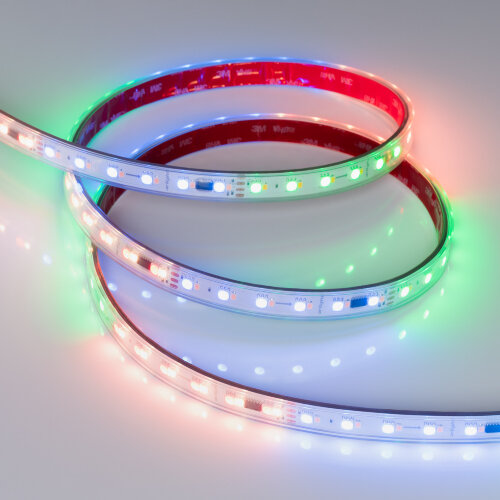 Светодиодная лента герметичная SPI-Р-ВА120-14mm 24V RGBW-Warm-РХ6-ВРТ (16 W/m, IP66, 5060/2835, 5m) (Arlight, бегущий огонь) 043088 - фото 2