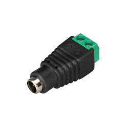 Коннектор Terminal-MONO-2pin-F (Jack 5.5) (Arlight, Пластик) 018058(1)