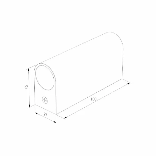 Накладные крепления для круглого гибкого неона Full light латунь FL 28100 - фото 4