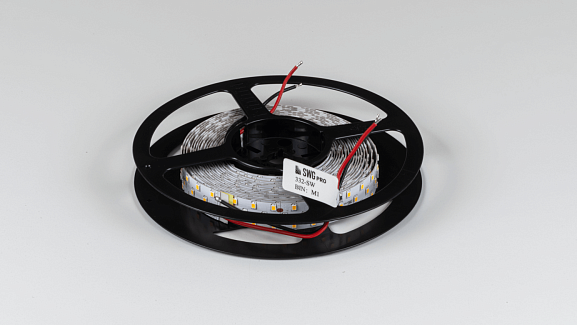 Светодиодная лента SWG PRO 2835, 252 LED/м, 24 Вт/м, 24В , IP20, Цвет: Теплый белый, SWG2P252-24-24-WW-20. Фото 2
