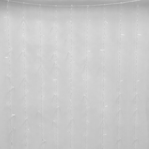 ULD-C3020-240-TTK BLUE-WHITE IP44 Занавес светодиодный с эффектом мерцания, 3х2м, Соединяемый, 240 светодиодов, Белый и синий свет, Провод прозрачный, TM Uniel - фото 2