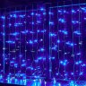 ULD-C3020-240-TTK BLUE-WHITE IP44 Занавес светодиодный с эффектом мерцания, 3х2м, Соединяемый, 240 светодиодов, Белый и синий свет, Провод прозрачный, TM Uniel - фото 8