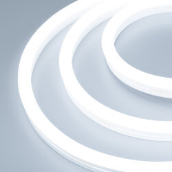Светодиодная лента герметичная WAVE-SIDE-А120-12х25mm 230V White6000 (12 W/m, IP67, 50m, wire х2) (Arlight, Грибовидная форма) 051935