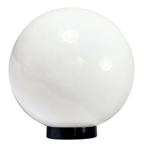 Светильник НТУ 06-100-01 'Шар' 400 Б 100Вт E27 IP55 опал ПММА /корпус плоск. черн. (инд. упак.) Элетех 1030480231 - фото