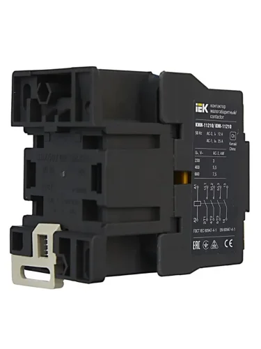 Контактор КМИ-11210 12А 24В/АС3 1НО KARAT IEK KKM11-012-024-10 - фото 7