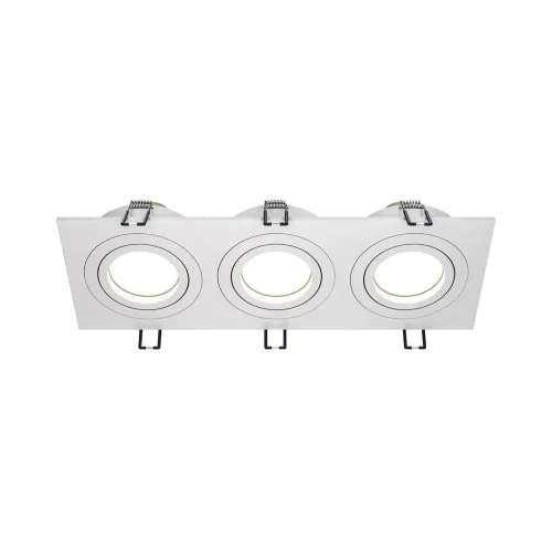 Встраиваемый светильник Atom GU10 3x10Вт (Белый) - фото