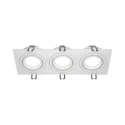 Встраиваемый светильник Atom GU10 3x10Вт (Белый)