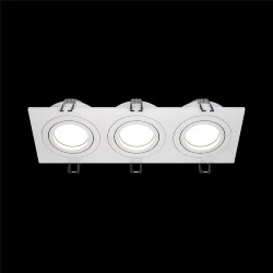 Встраиваемый светильник Atom GU10 3x10Вт (Белый)