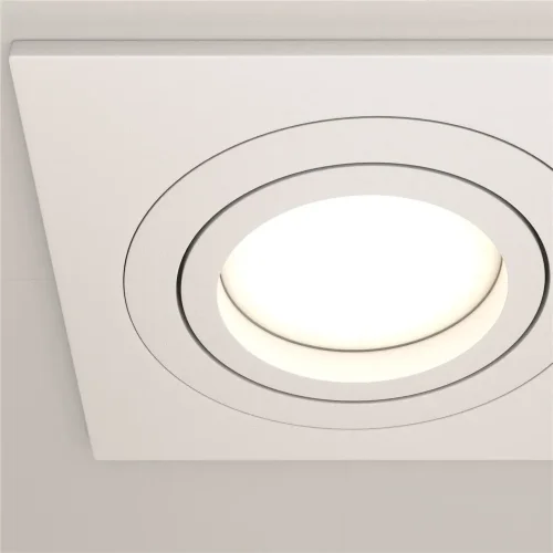 Встраиваемый светильник Atom GU10 3x10Вт (Белый) - фото 4