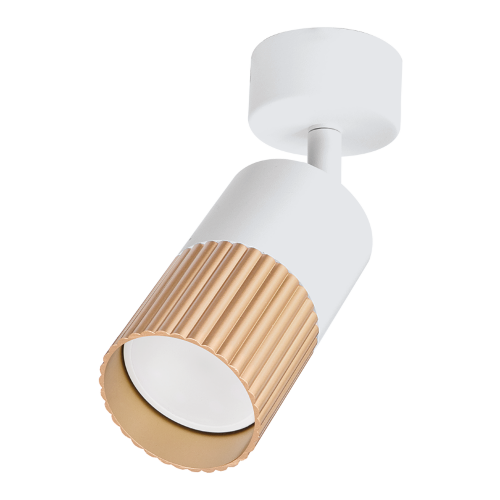 Светильник WOLTA WSL-GU10/S18WG под лампу GU10 Белый / золотой DUO - фото 1.