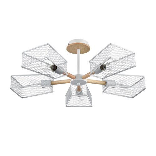 Люстра потолочная «LUMION» 8246/5C, серия: IRMA (крепление на планке). Фото 1.