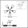 Люстра потолочная «LUMION» 8246/5C, серия: IRMA (крепление на планке). Фото 3.