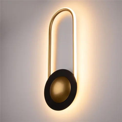 Настенный светильник (бра) Link 3000К 16Вт (Черный и Латунь) - фото 3
