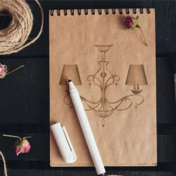 Люстра Monile E14x6 (Белый с Золотом)