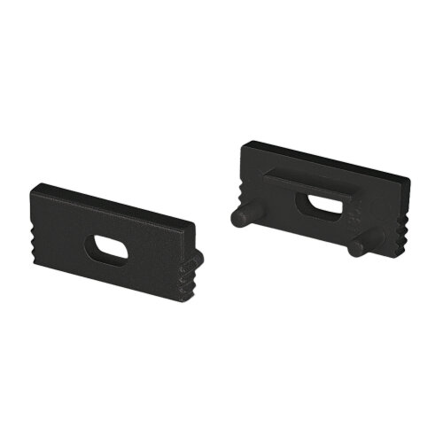 Заглушка SL-SLIM-H7 BLACK с отверстием (Arlight, Пластик) - фото 1