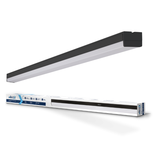 Светильник светодиодный ДБО-LINE 48Вт 230В 160гр 4000К 4800Лм 100Лм/Вт черный IP40 NEOX - Фото