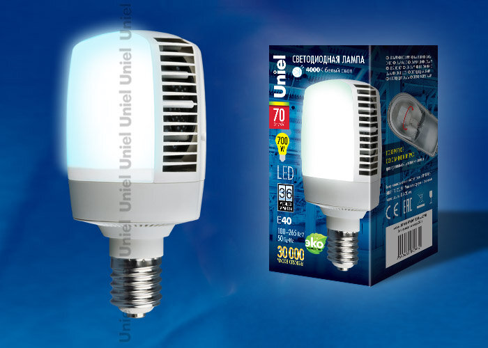 LED-M105-70W/NW/E40/FR ALV02WH Лампа светодиодная, матовая. Серия Venturo. Белый свет (4000K) - фото